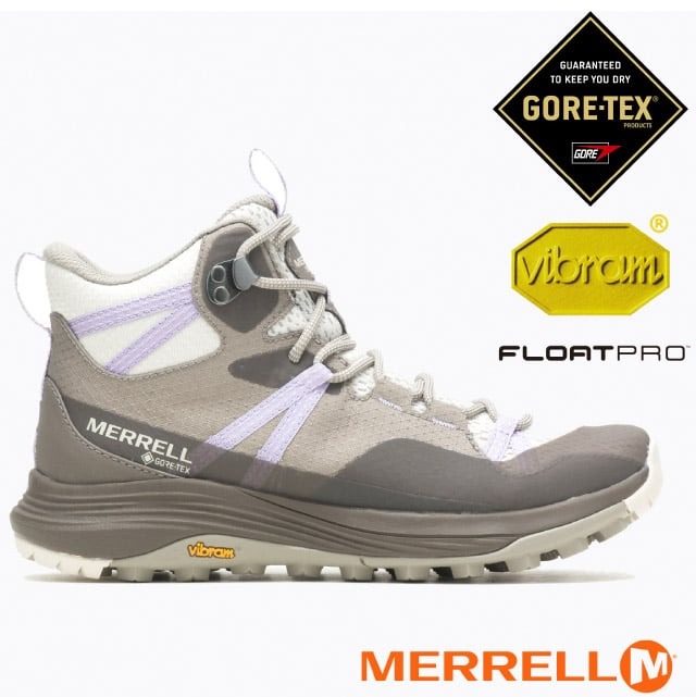 【美國 MERRELL】女 SIREN 4 MID CORE-TEX 防水透氣登山健行鞋/ML037370 紫褐色✿30E010